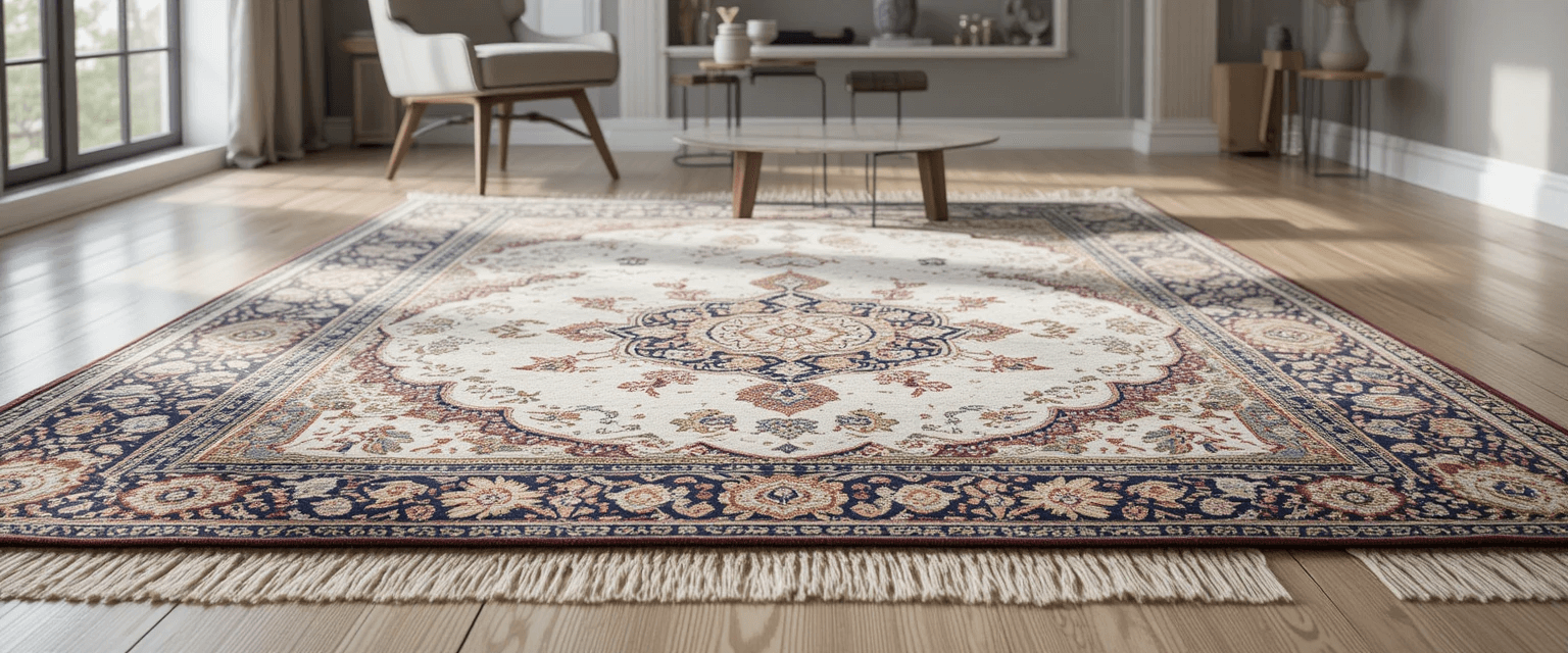 Elegant Hand Knotted Rug