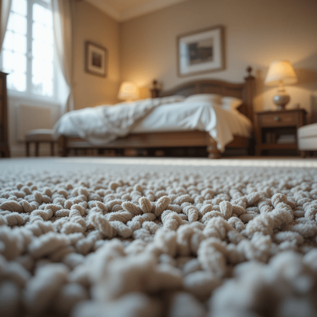 Carpet in a cozy bedroom
