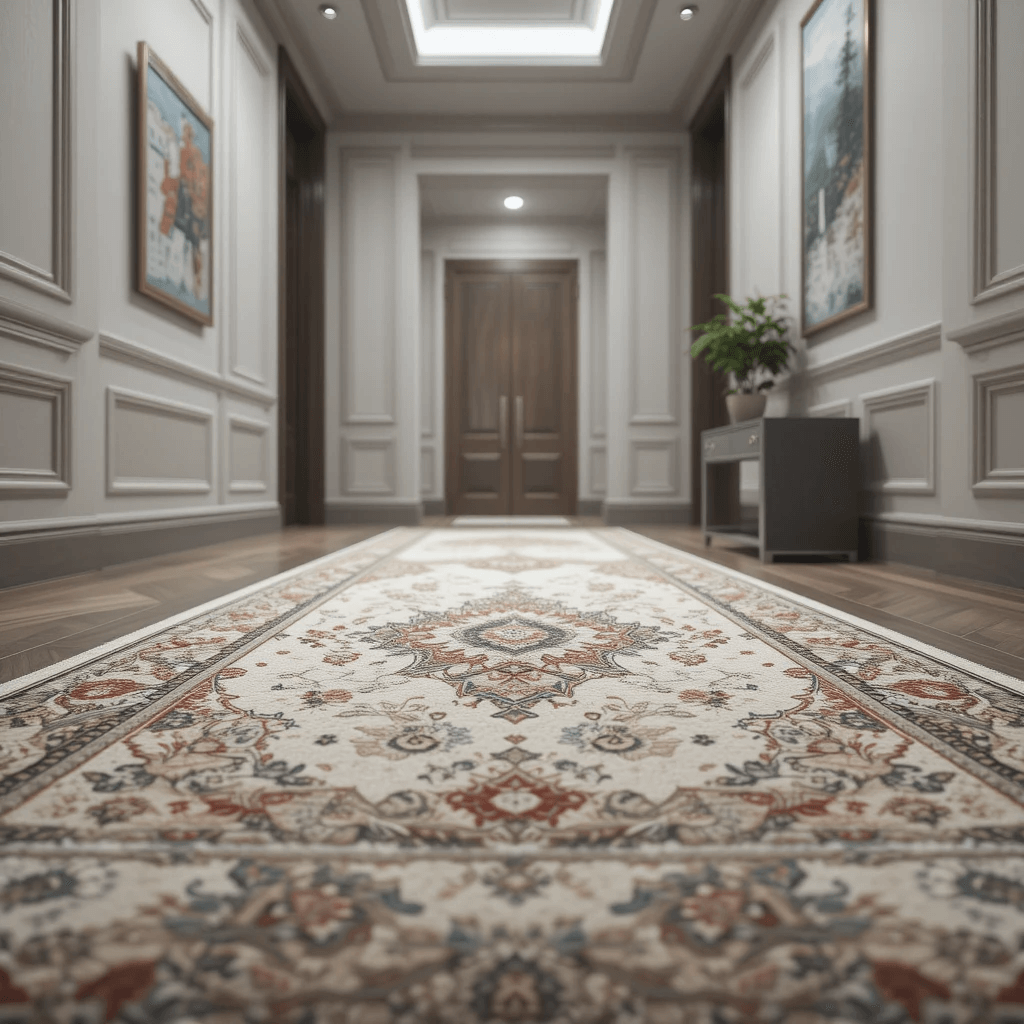 Carpet in a stylish hallway